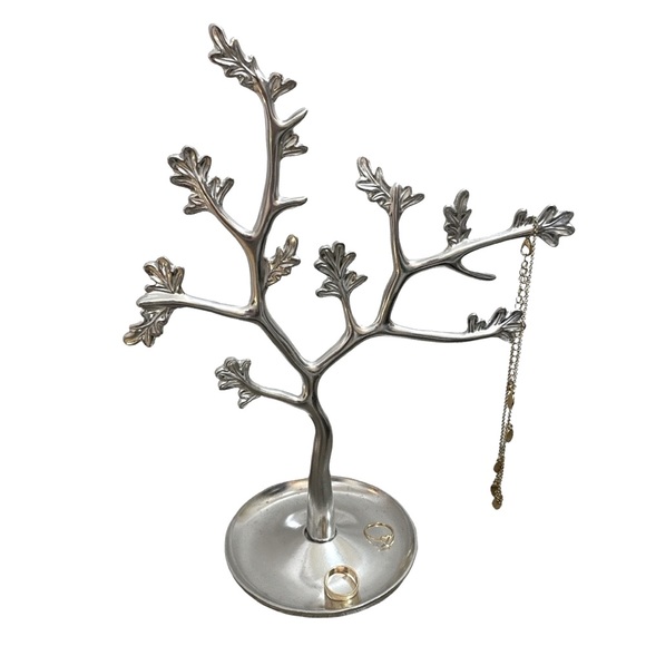 LC Lauren Conrad Polished Silver Necklace Tree - Picture 3 of 6